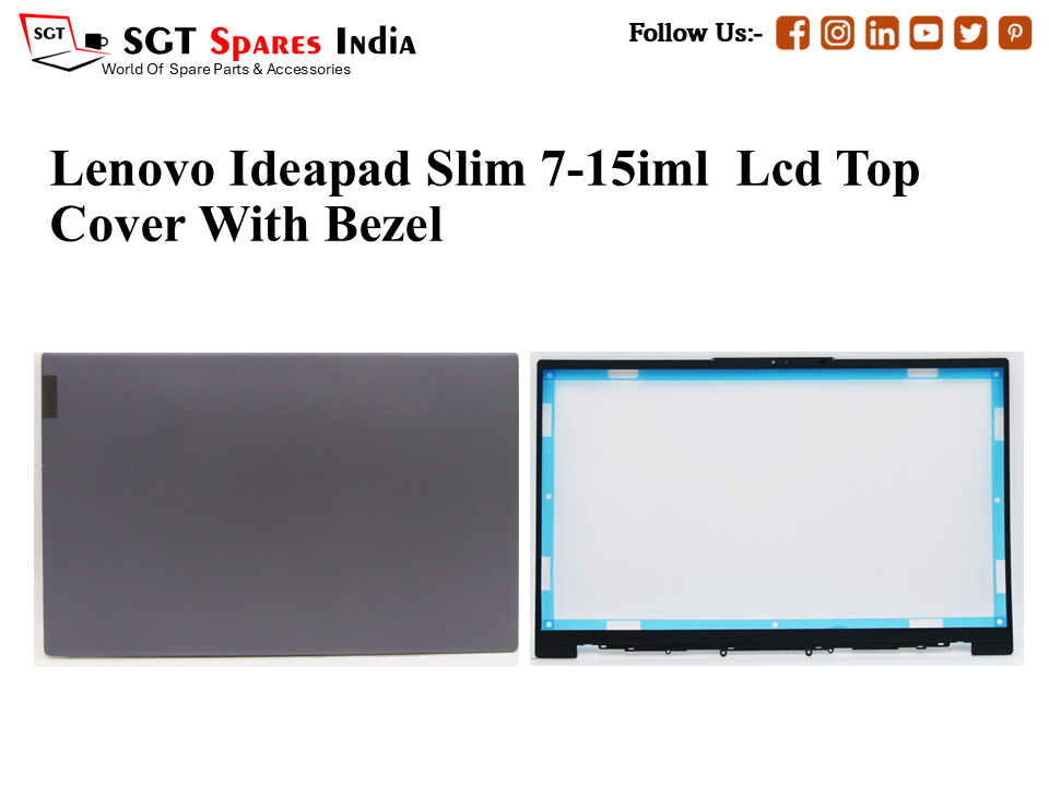 LAPTOP LCD TOP COVER WITH BAZEL FOR LENOVO IDEAPAD SLIM 7-15IML,