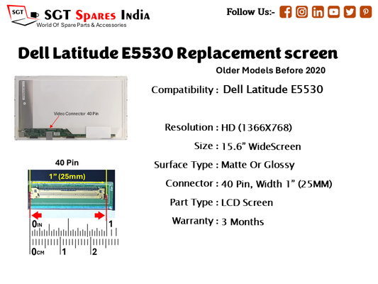 Dell Latitude E5530 Replacement screen