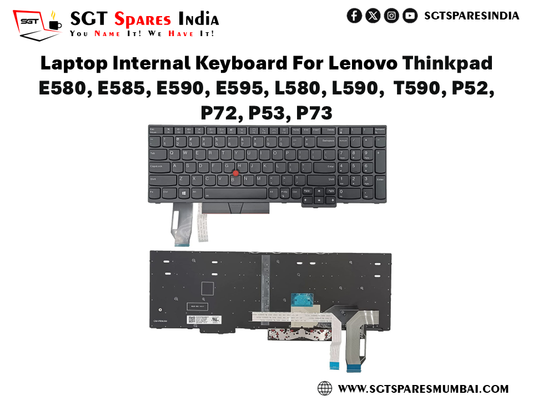 Laptop Internal Keyboard For Lenovo Thinkpad E580, E585, E590, E595, L580, L590, T590, P52, P72, P53, P73