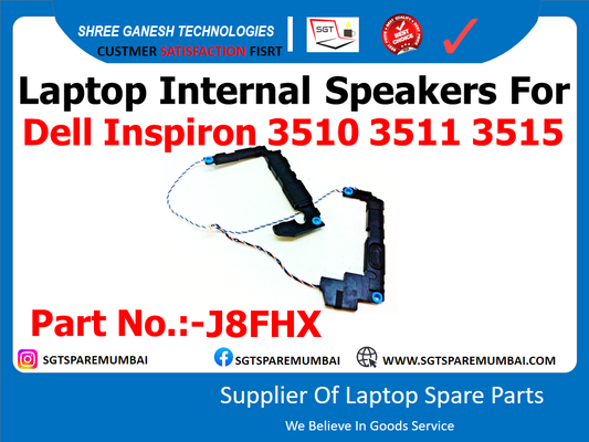 Laptop Internal Speakers For Dell Inspiron 3510 3511 3515 Part No.:-J8FHX