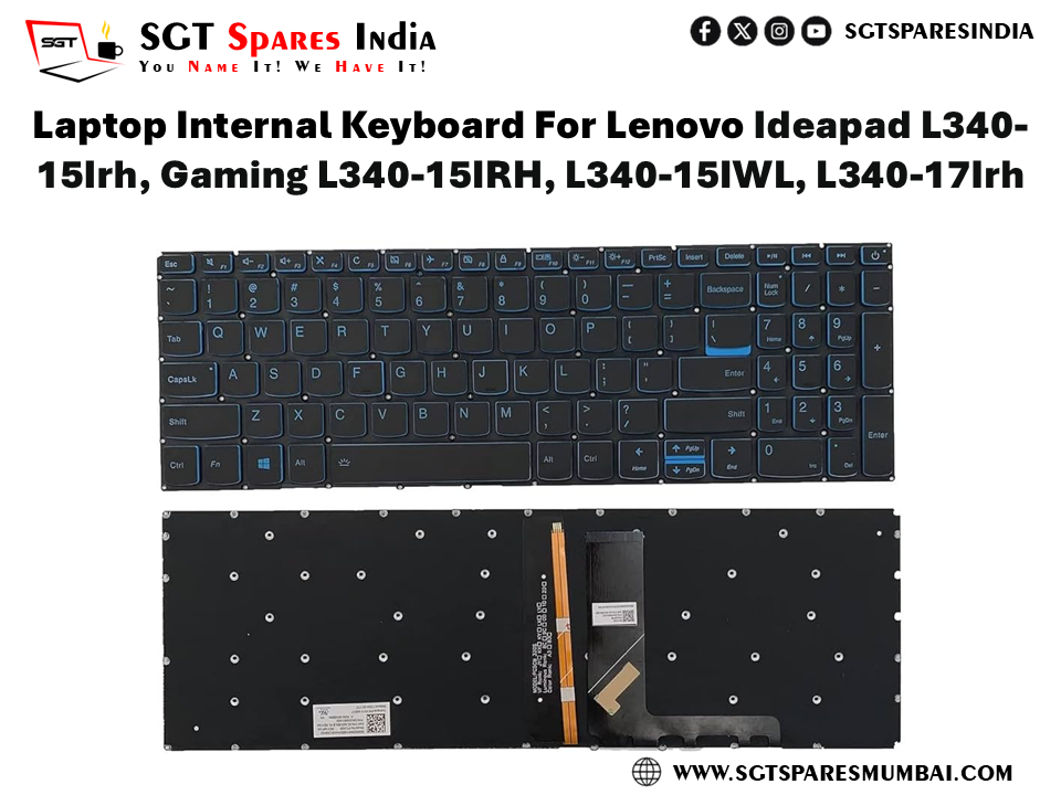 Laptop Internal Keyboard For Lenovo Ideapad L340- 15Irh, Gaming L340-15IRH, L340-15IWL, L340-17Irh