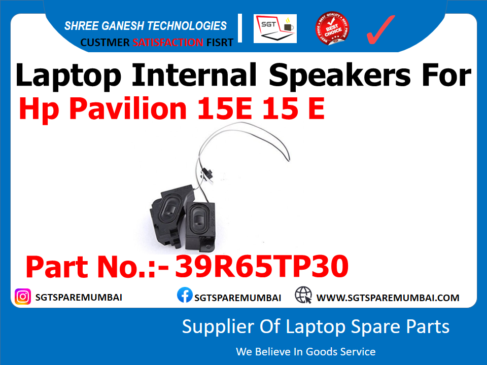 Laptop Internal Speakers For Hp Pavilion 15E 15 E Part No.: - 39R65TP30