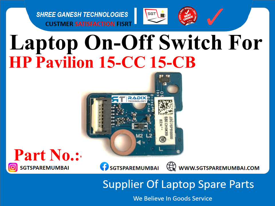 Laptop On-Off Switch For HP Pavilion 15-CC 15-CB