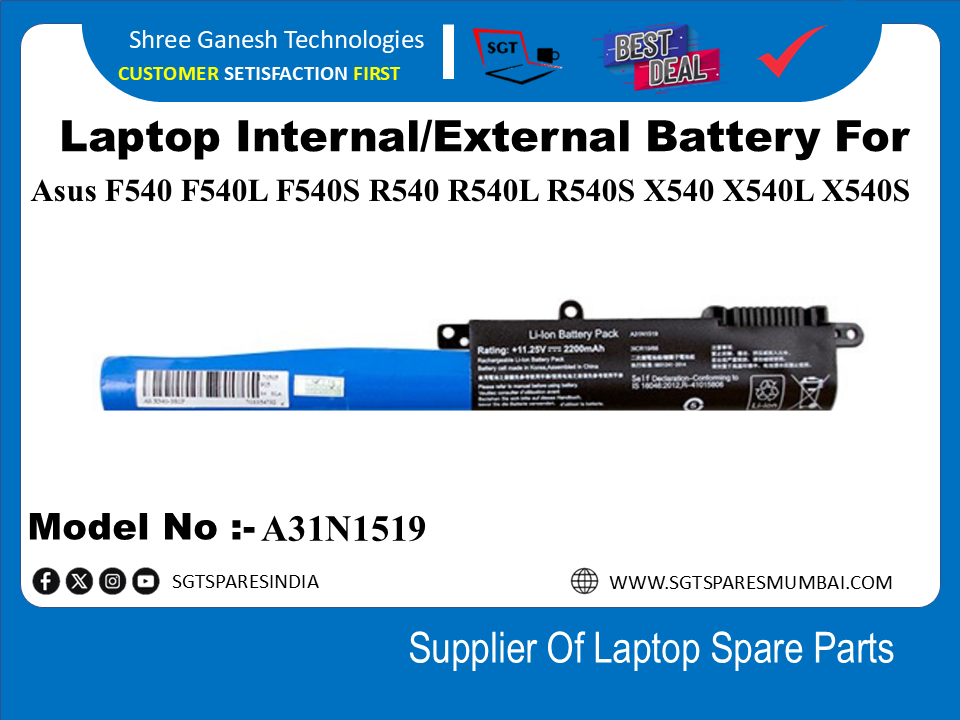 A-sus A31N1519 Internal  Battery For Asus F540 F540L F540S R540 R540L R540S X540 X540L X540S