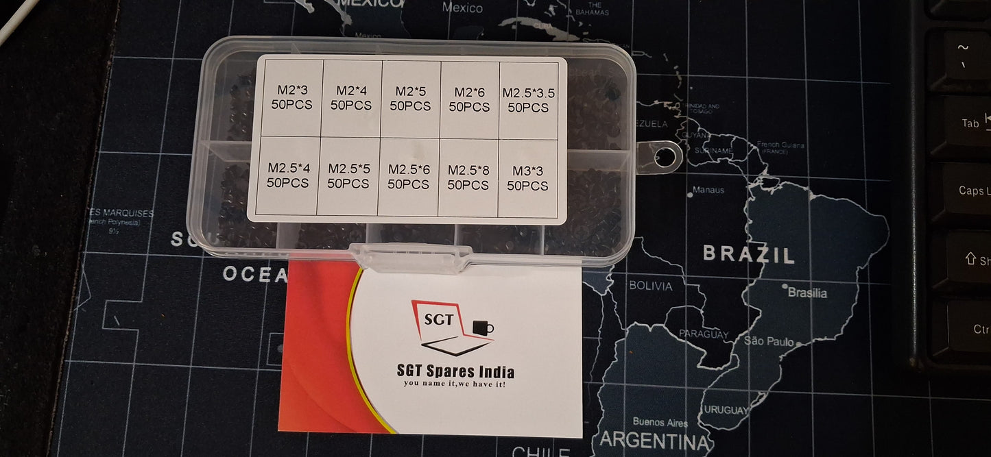 laptop screws kit all sizes  M2*3, M2*4, M2.5, M2*6, M2.5*3.5, M2.5*4, M2.5*5, M2.5*8, M3*3