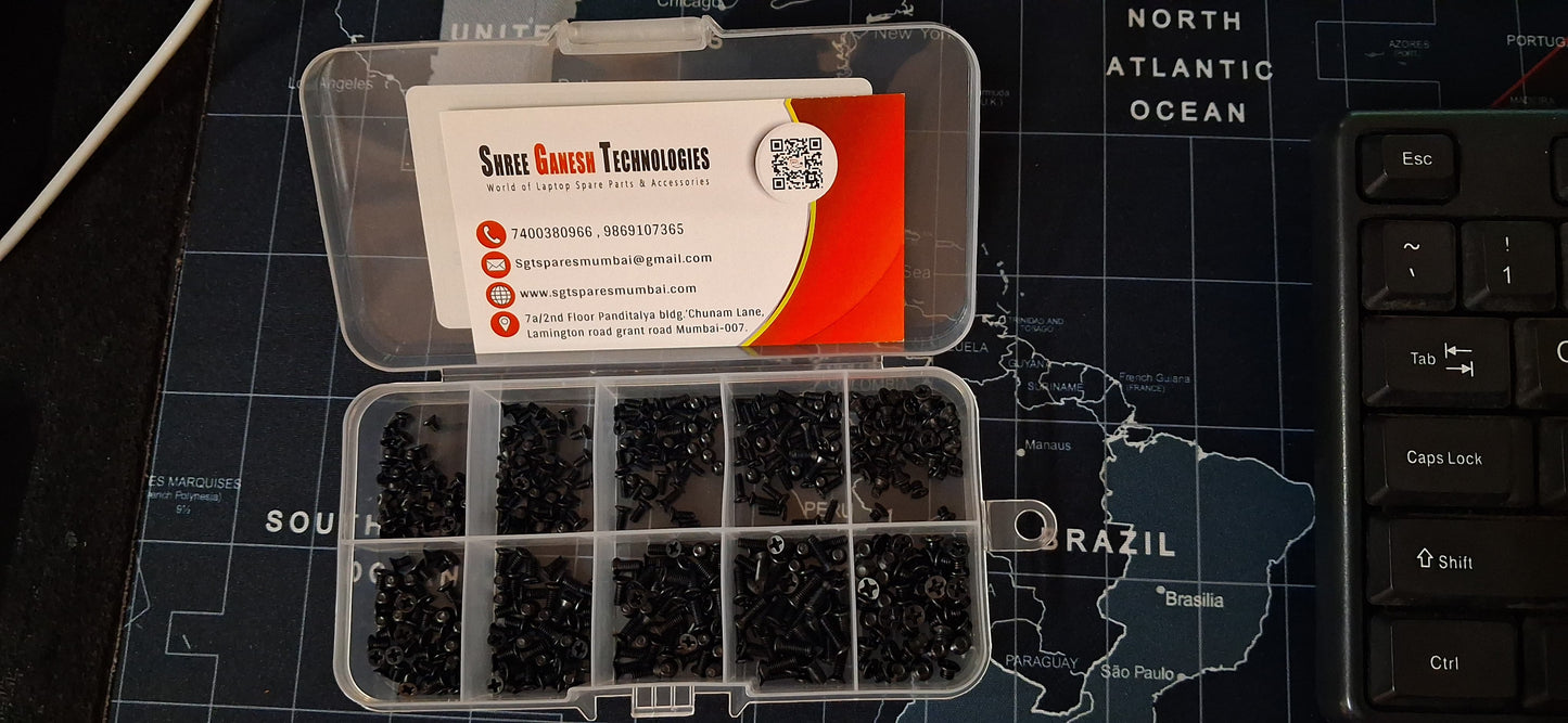 laptop screws kit all sizes  M2*3, M2*4, M2.5, M2*6, M2.5*3.5, M2.5*4, M2.5*5, M2.5*8, M3*3