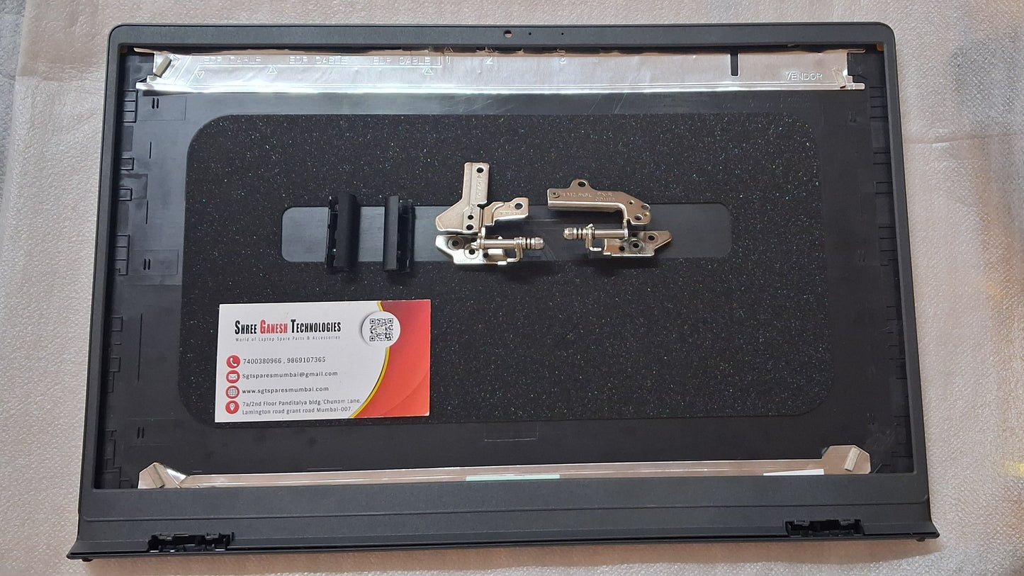 LAPTOP LCD TOP COVER WITH BAZEL WITH HINGES FOR DELL INS 15-3511,3510, 3511, 3515, 3520, 3525, vostro 3510, 3411, 3515, 3520, 3525