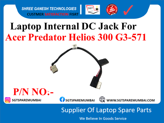 Laptop Internal DC Jack For Acer Predator Helios 300 G3-571