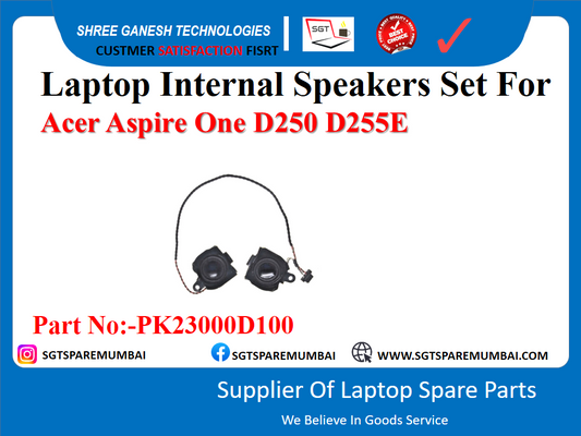 Laptop Internal Speakers Set For Acer Aspire One D250 D255E Part No:-PK23000D100