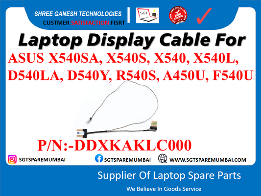 Laptop Display Cable For ASUS X540SA, X540S, X540, X540L, D540LA, D540Y, R540S, A450U, F540U P/N:-DDXKAKLC000