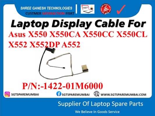 Laptop Display Cable For Asus X550 X550CA X550CC X550CL X552 X552 DP A552 P/N:-1422-01M6000