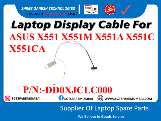 Laptop Display Cable For ASUS X551 X551M X551A X551C X551CA P/N:-DD0XJCLC000