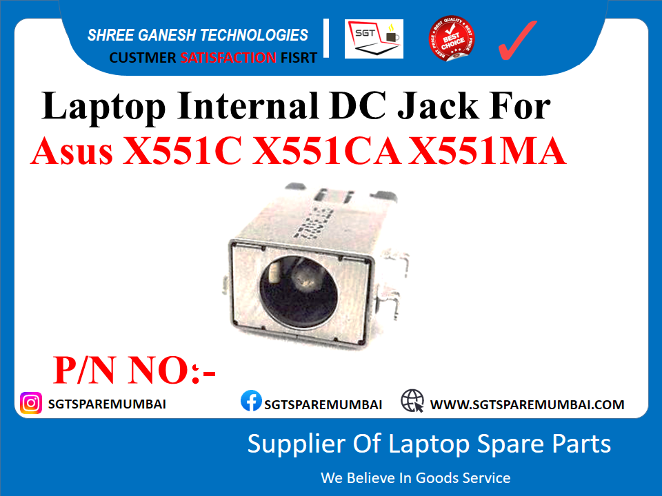 Laptop Internal DC Jack For Asus X551C X551CA X551 MA