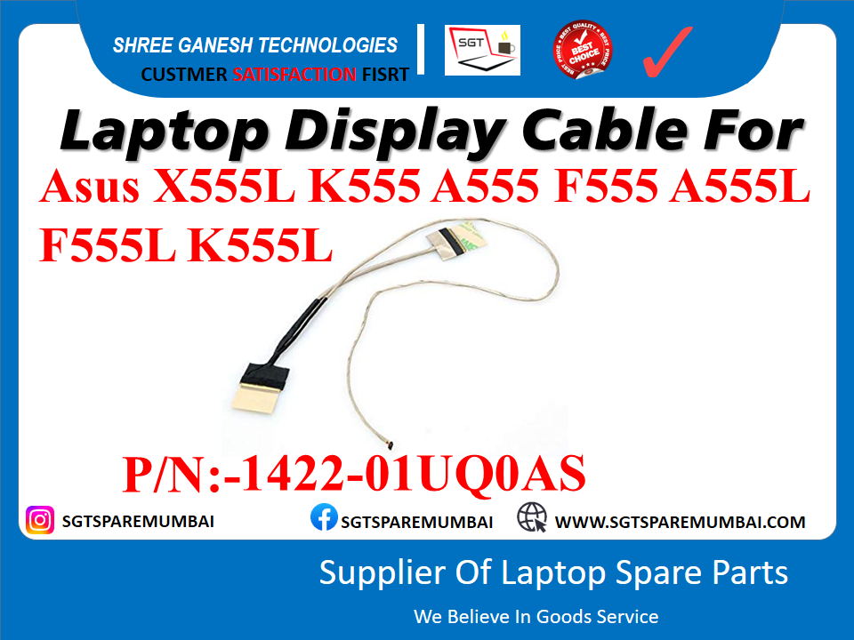 Laptop Display Cable For Asus X555L K555 A555 F555 A555L F555L K555L P/N:-1422-01UQ0AS