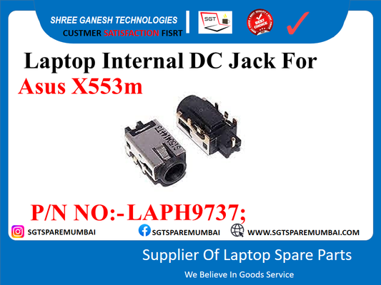 Laptop Internal DC Jack For Asus X553 m P/N NO: - LAPH9737;