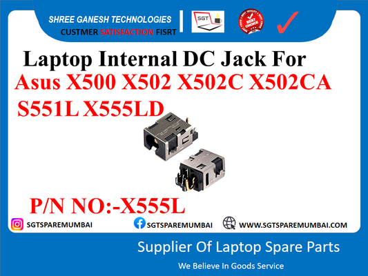 Laptop Internal DC Jack For Asus X500 X502 X502C X502CA S551L X555LD P/N NO:-X555L