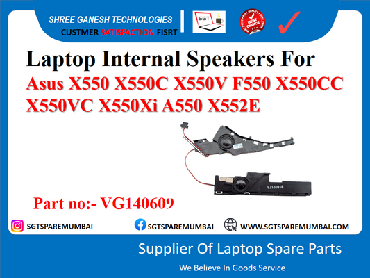 Laptop Internal Speakers For Asus X550 X550C X550V F550 X550CC X550VC X550Xi A550 X552E Part no:- VG140609