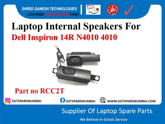 Laptop Internal Speakers For Dell Inspiron 14R N4010 4010 Part no RCC2T