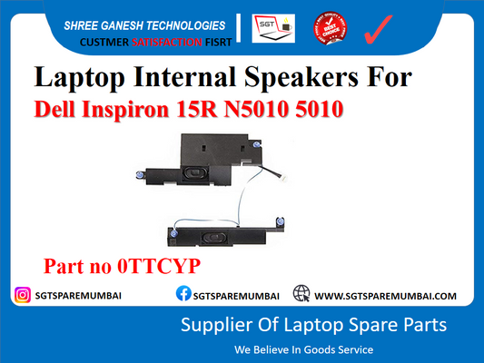 Laptop Internal Speakers For Dell Inspiron 15R N5010 5010 Part no 0TTCYP