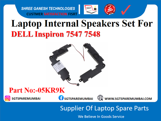 Laptop Internal Speakers Set For DELL Inspiron 7547 7548 Part No:-05KR9K