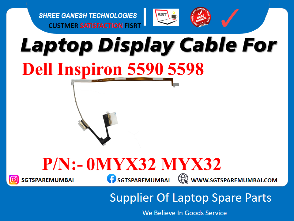 Laptop Display Cable For Dell Inspiron 5590 5598 P/N: - 0MYX32 MYX32