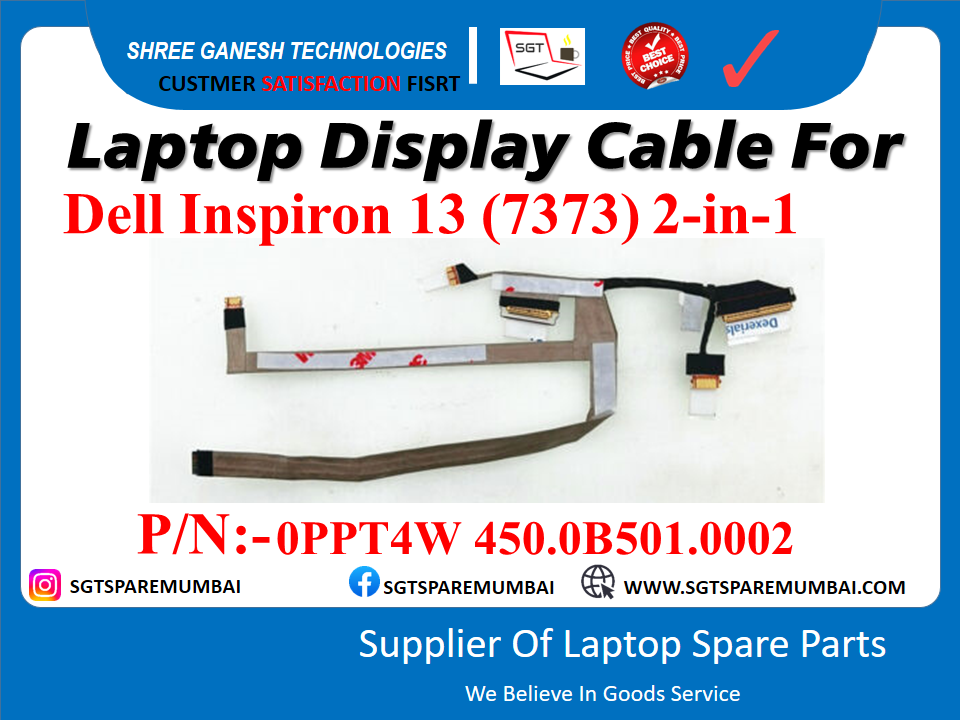 Laptop Display Cable For Dell Inspiron 13 (7373) 2-in-1 P/N: -OPPT4W 450.0B501.0002