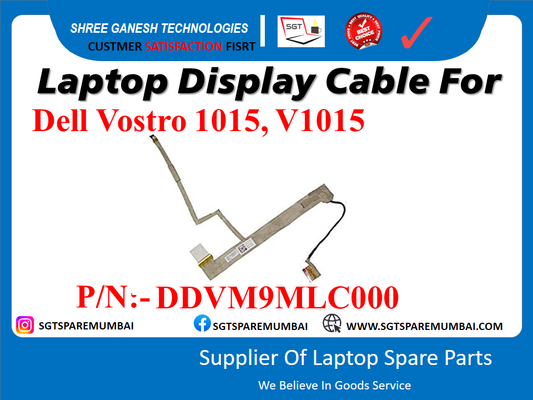 Laptop Display Cable For Dell Vostro 1015, V1015 P/N:- DDVM9MLC000