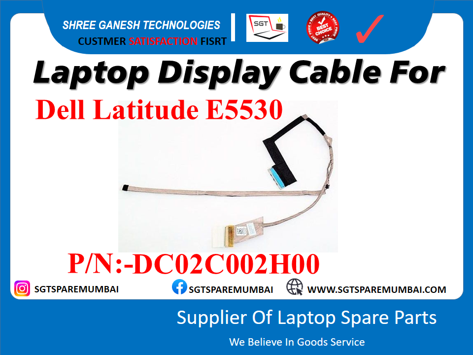 Laptop Display Cable For Dell Latitude E5530 P/N:-DC02C002H00