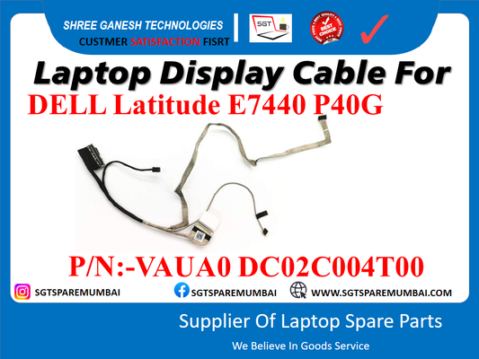 Laptop Display Cable For DELL Latitude E7440 P40G P/N:-VAUA0 DC02C004700