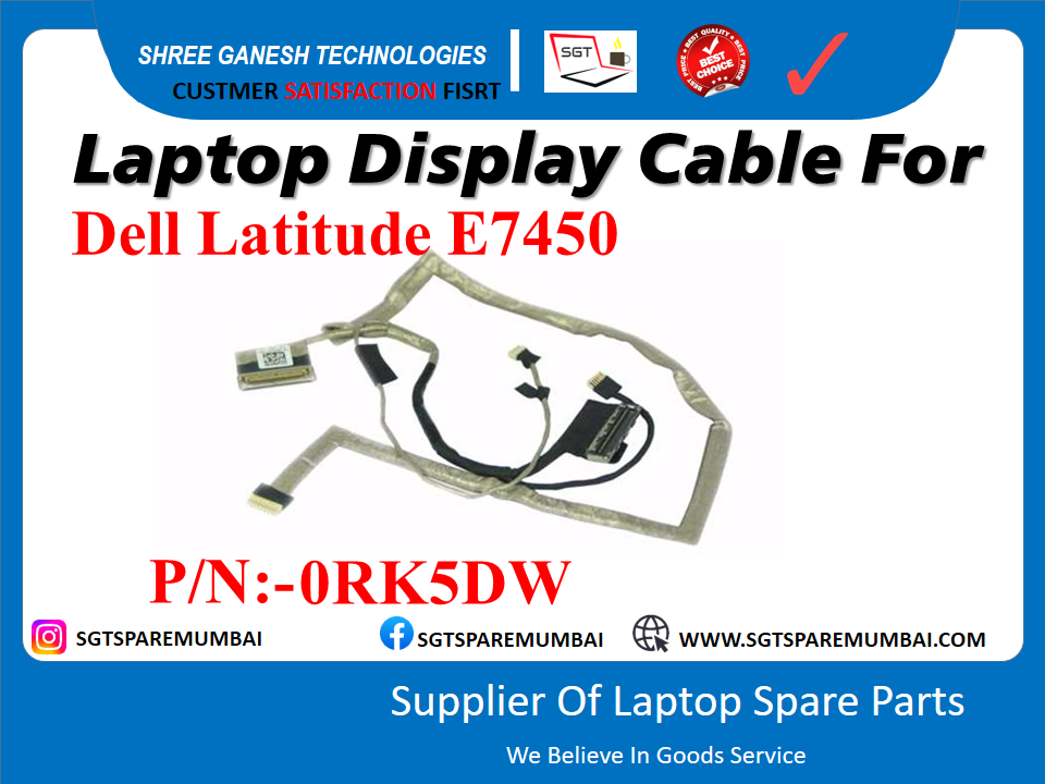 Laptop Display Cable For Dell Latitude E7450 P/N:-ORK5DW