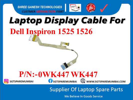 Laptop Display Cable For Dell Inspiron 1525 1526 P/N:-0WK447 WK447