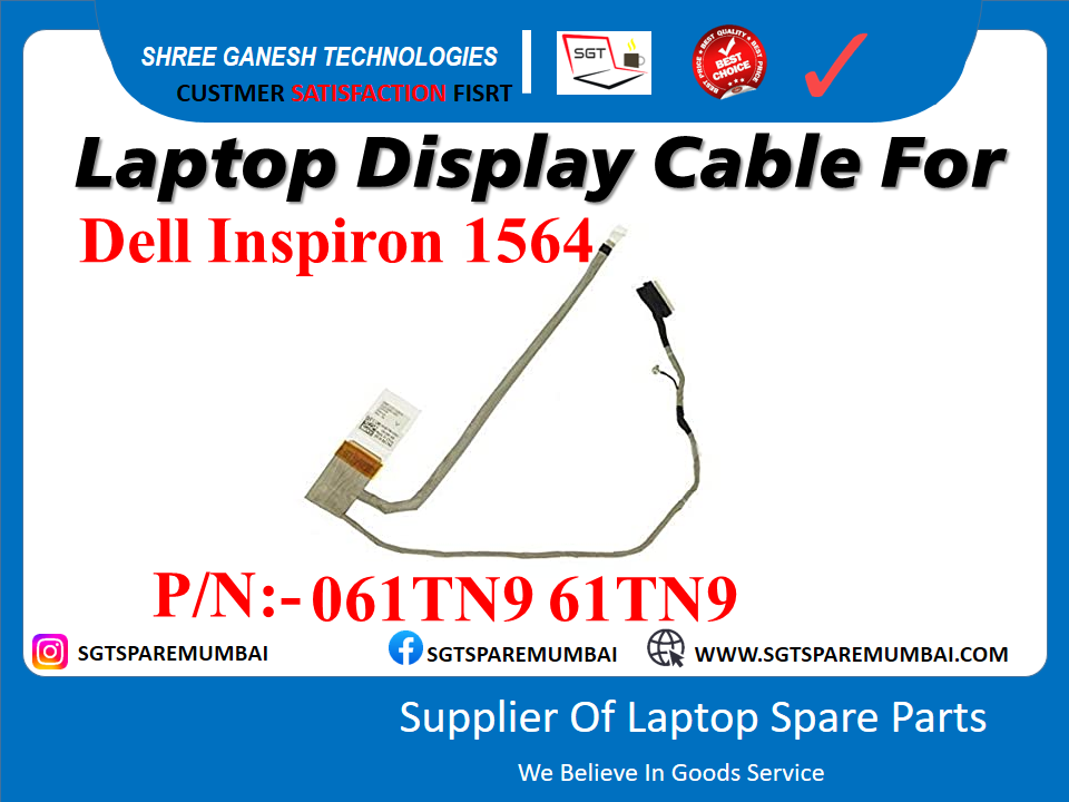 Laptop Display Cable For Dell Inspiron 1564, P/N: - 061TN9 61TN9