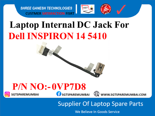 Laptop Internal DC Jack For Dell INSPIRON 14 5410 P/N NO:- 0VP7D8