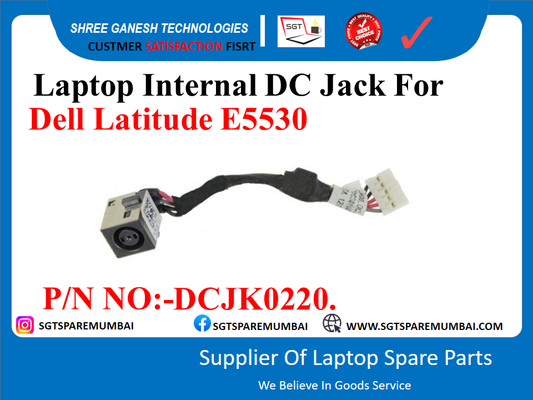 Laptop Internal DC Jack For Dell Latitude E5530 P/N NO:-DCJK0220.