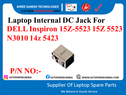 Laptop Internal DC Jack For DELL Inspiron 152-5523 15 5523 N3010 14z 5423