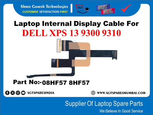 Laptop Internal Display Cable For DELL XPS 13 9300 9310 Part No:-08HF57 8HF57