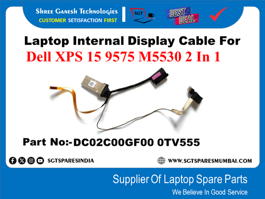 Laptop Internal Display Cable For Dell XPS 15 9575 M5530 2 In 1 Part No:-DC02C00GF00 OTV555