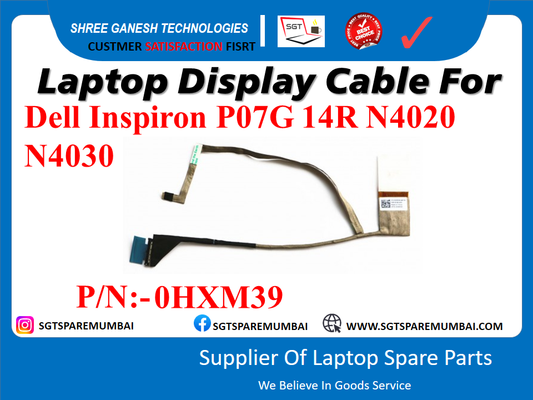 Laptop Display Cable For Dell Inspiron P07G 14R N4020 N4030 P/N:-0HXM39