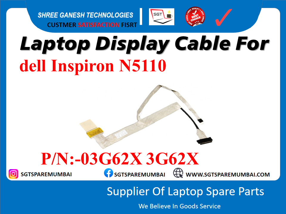 Laptop Display Cable For dell Inspiron N5110 P/N:-03G62X 3G62X