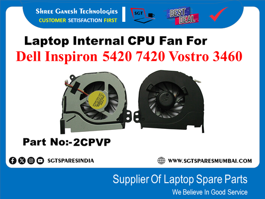 Laptop Internal CPU Fan For Dell Inspiron 5420 7420 Vostro 3460 Part No:-2CPVP