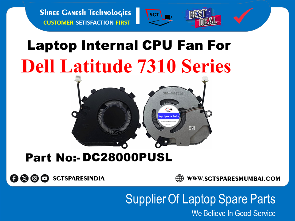 Laptop Internal CPU Fan For Dell Latitude 7310 Series Part No:- DC28000PUSL