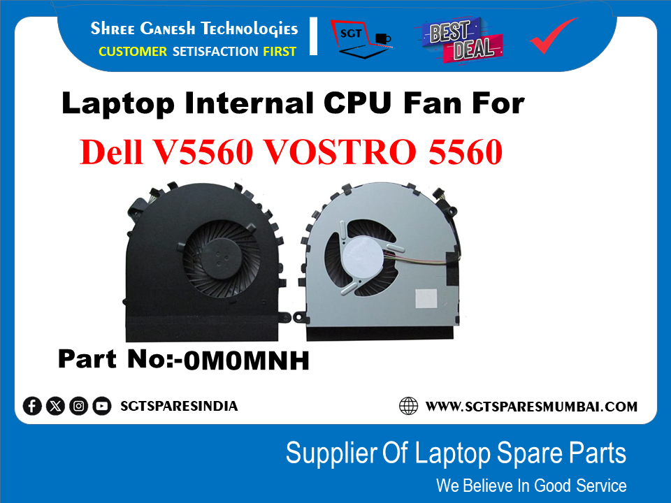 Laptop Internal CPU Fan For Dell V5560 VOSTRO 5560 Part No:-0M0MNH