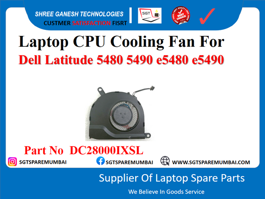 Laptop CPU Cooling Fan For Dell Latitude 5480 5490 e5480 e5490 Part No DC28000IXSL