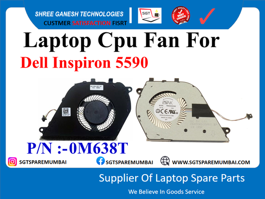 Laptop Cpu Fan For Dell Inspiron 5590 P/N :-0M638T