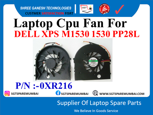 Laptop Cpu Fan For DELL XPS M1530 1530 PP28L P/N :-0XR216