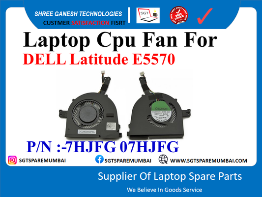 Laptop Cpu Fan For DELL Latitude E5570 P/N :-7HJFG 07HJFG