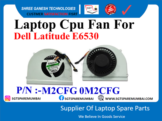 Laptop Cpu Fan For Dell Latitude E6530 P/N : -M2CFG 0M2CFG