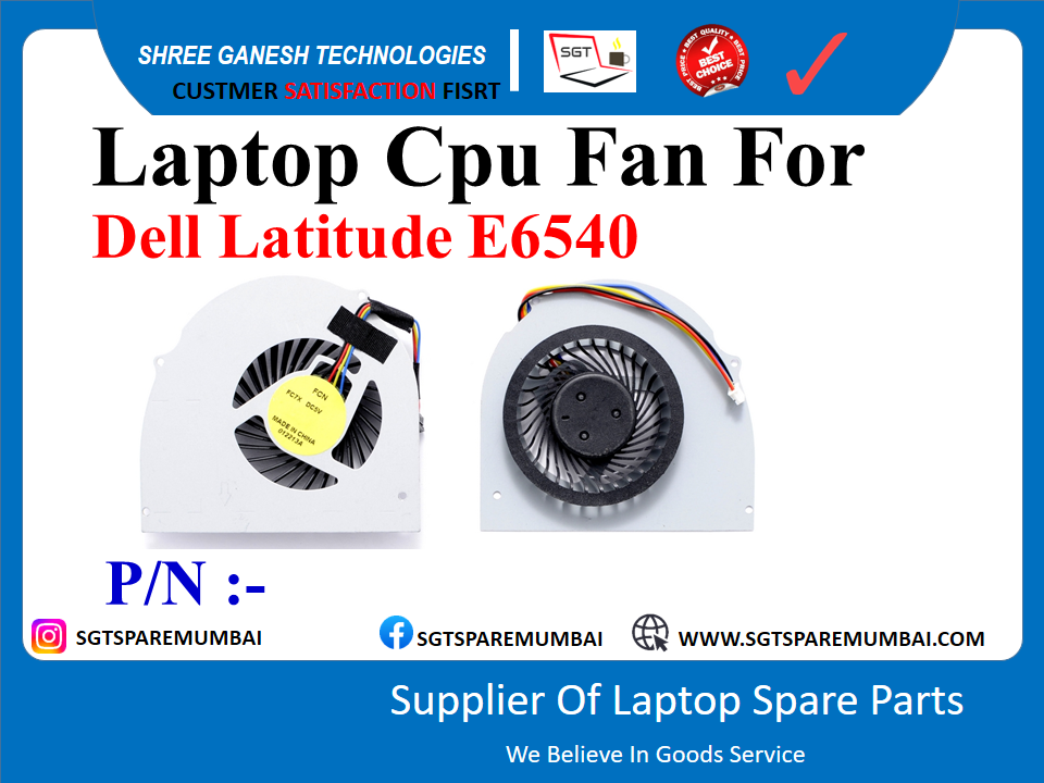 Laptop Cpu Fan For Dell Latitude E6540