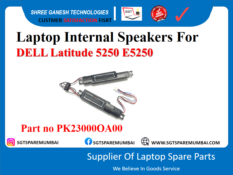 Laptop Internal Speakers For DELL Latitude 5250 E5250 Part no PK230000A00