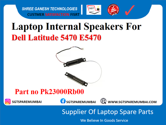 Laptop Internal Speakers For Dell Latitude 5470 E5470 Part no Pk23000Rb00